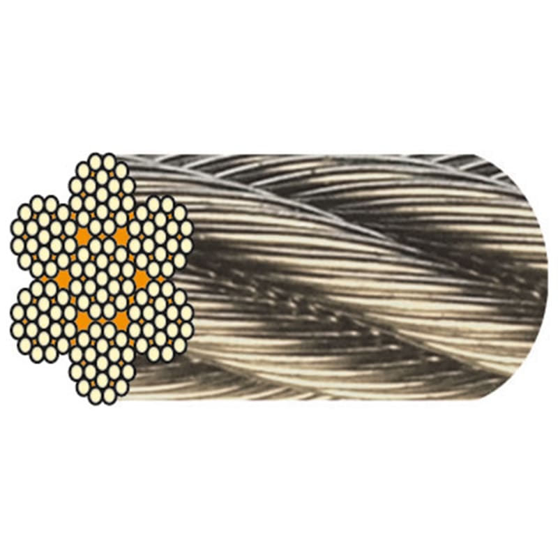 SET 30m cable 4mm acier inox cordage torons: 7x19 + 2 serre-câbles étrie +  2 cosse coeur - beaucoup de tailles disponibles - Cdiscount Bricolage
